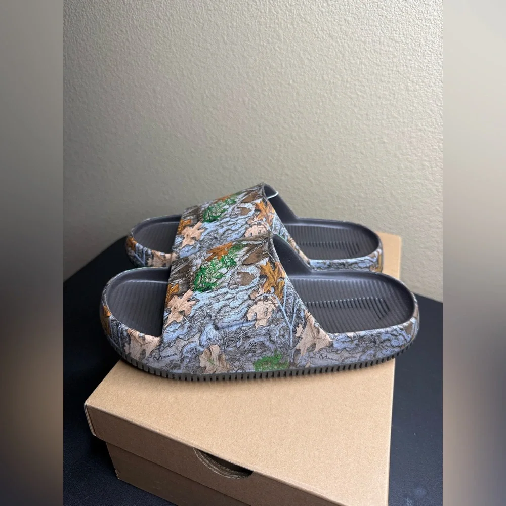 Nike Calm Slide Realtree Baroque Brown Camo Men’s 7 / Women’s 8 IB2885-200 NIB
